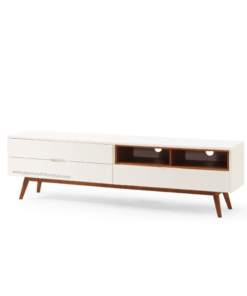 tv rack white ferries