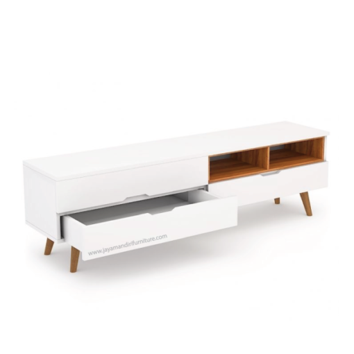 tv rack white ferries